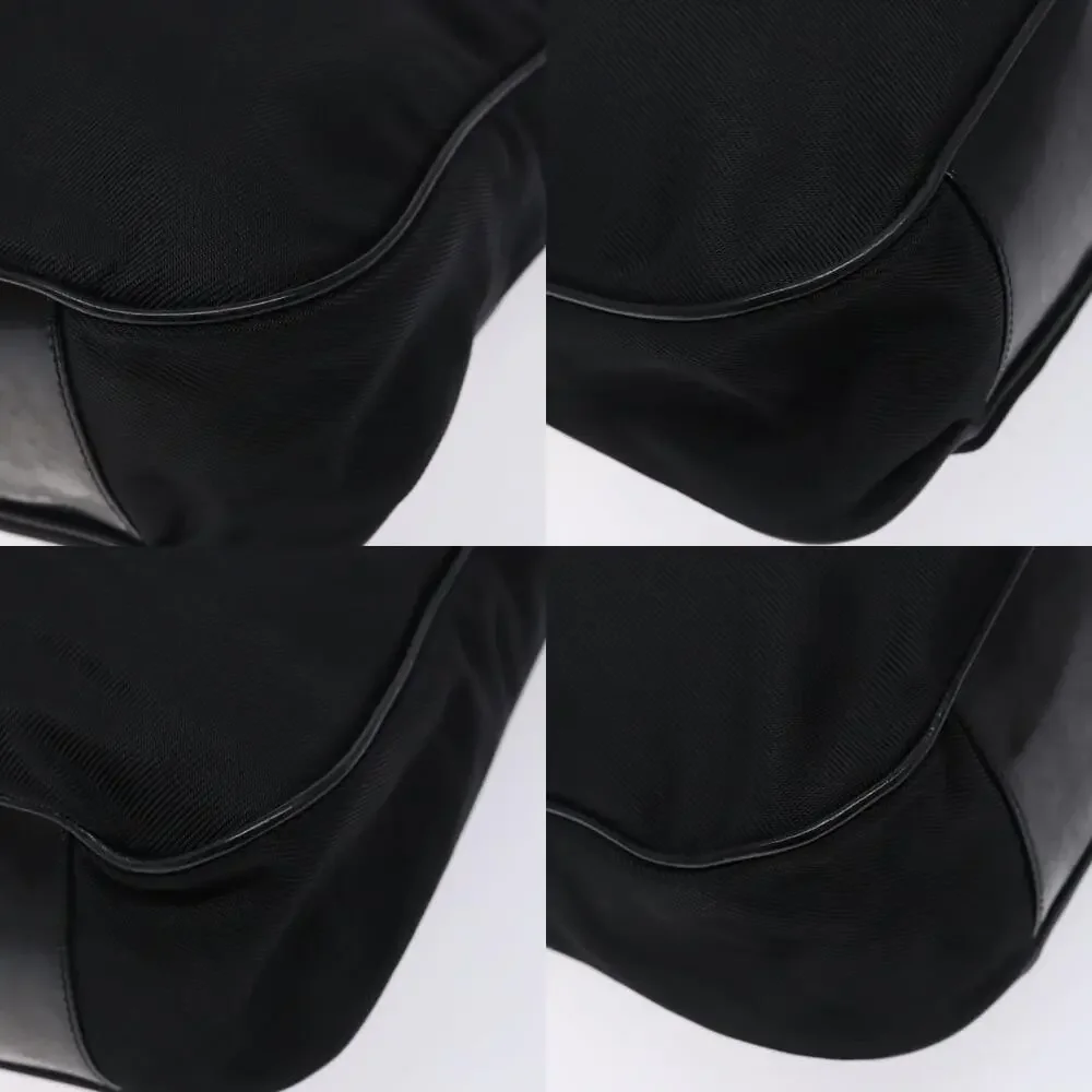 Gucci Bamboo Nylon Handbag 001 Black